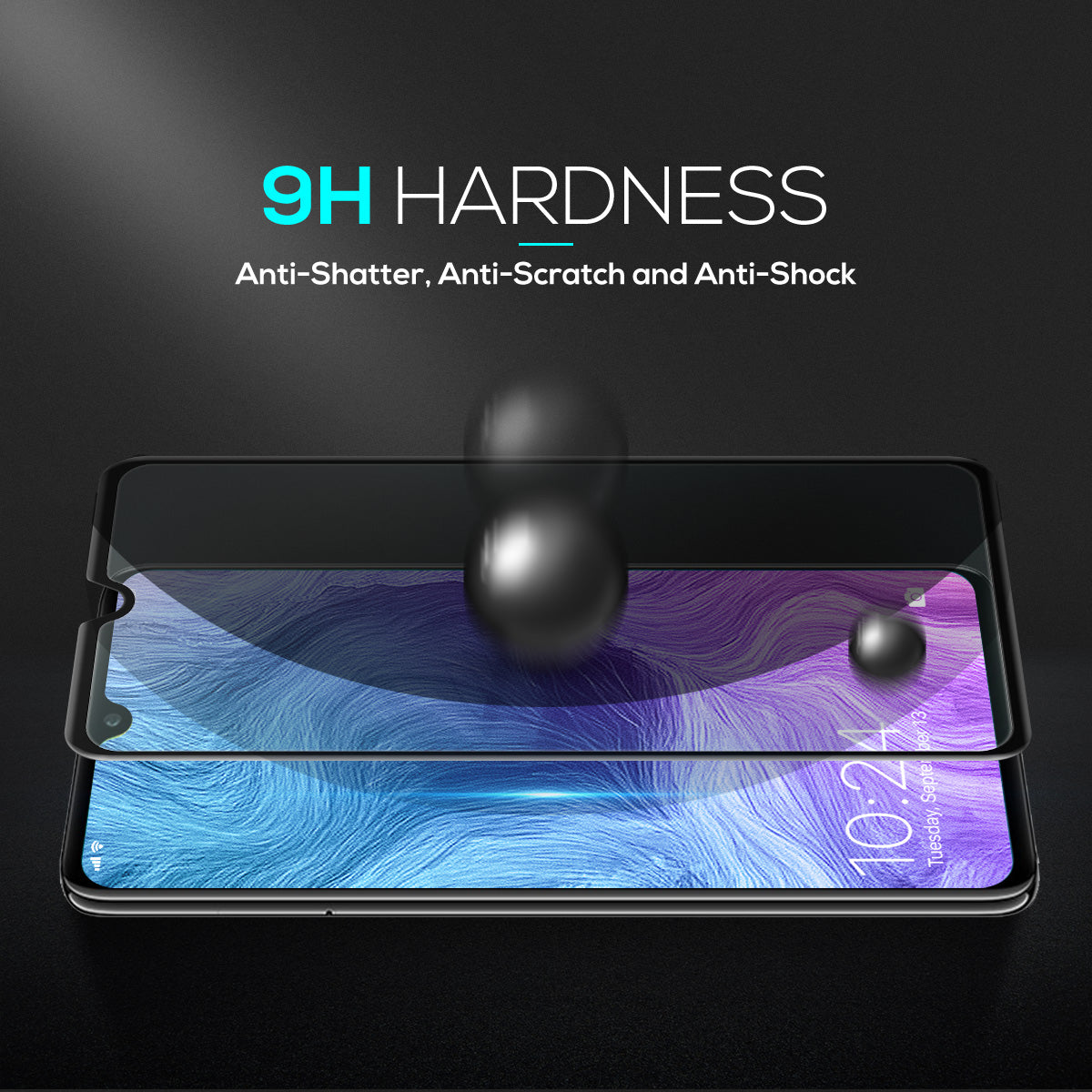 MAXSHIELD 3D Curved Tempered Glass Screen Protector For Huawei Mate 20 Pro