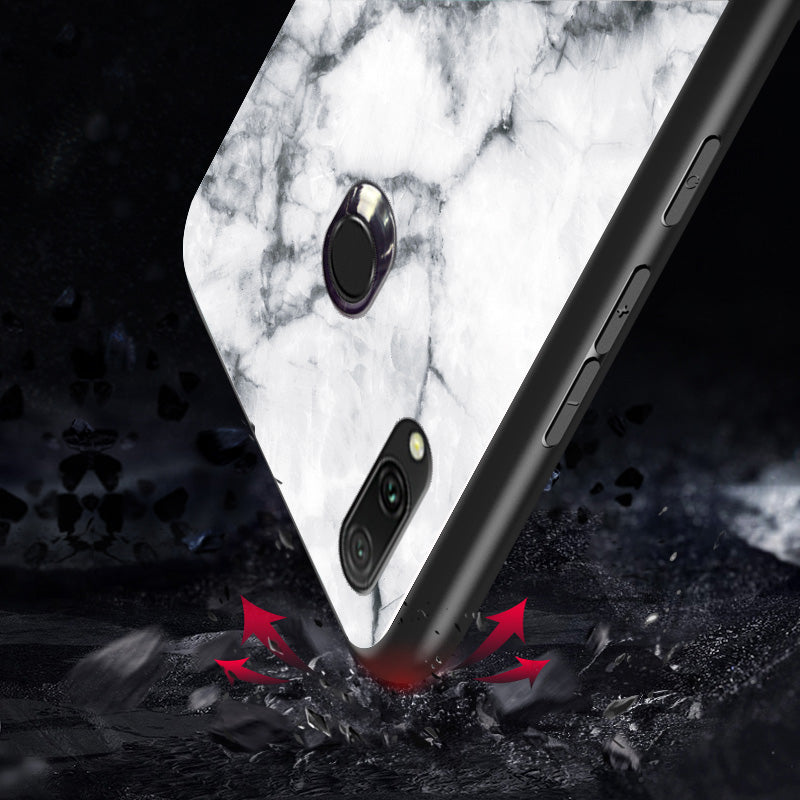 Samsung Galaxy A30 Case Clear Glass Duty Shockproof Slim Cover