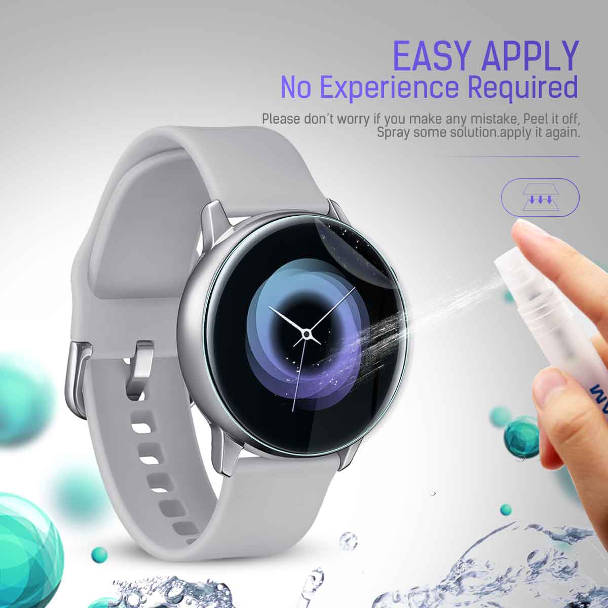 MaxShield Waterproof Screen Protector For Samsung Galaxy Active Watch