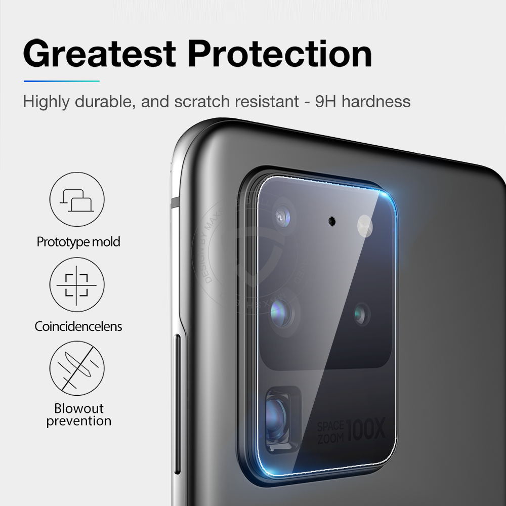 MAXSHIELD Galaxy S20 Camera Lens Tempered Glass Screen Protector