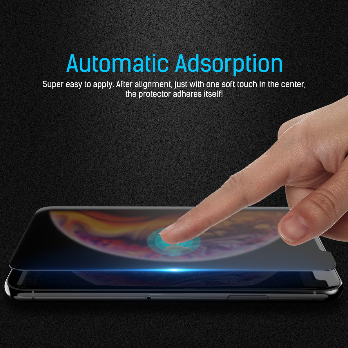 MAXSHIELD Matte Tempered Glass Screen Protector For Apple iPhone XR