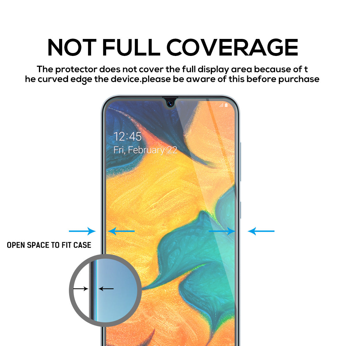 Samsung Galaxy A30 Tempered Glass Screen Protector