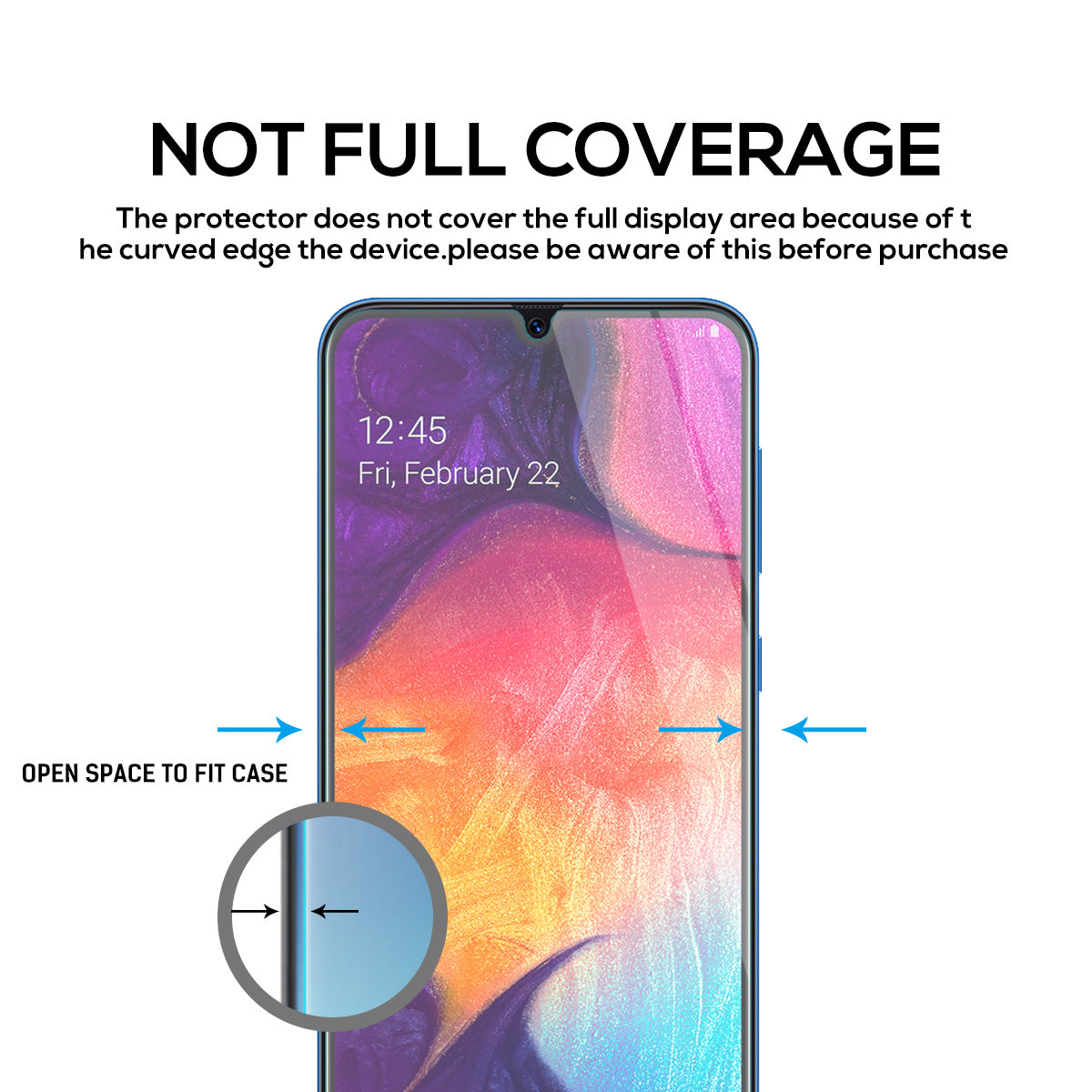 Samsung Galaxy A50 Tempered Glass Screen Protector