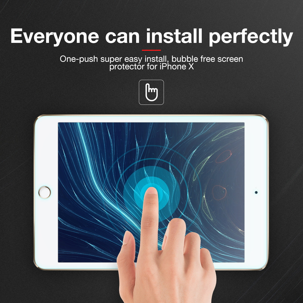 2 X Tempered Glass Screen Protector For Apple iPad Air 1/2