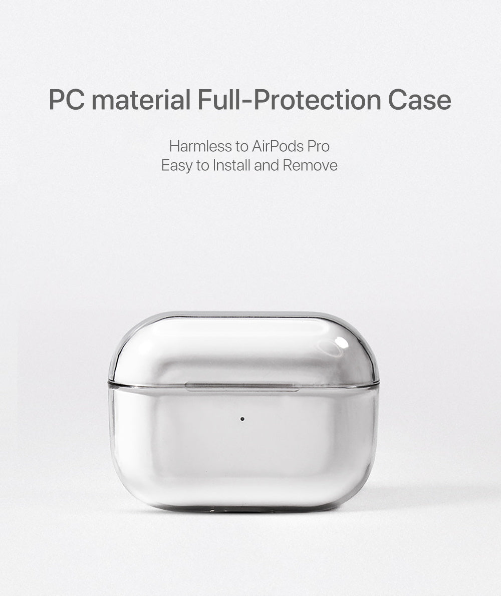 Apple AirPods Pro Case Cover Crystal Clear Hard Transparent Holder AirPod Case