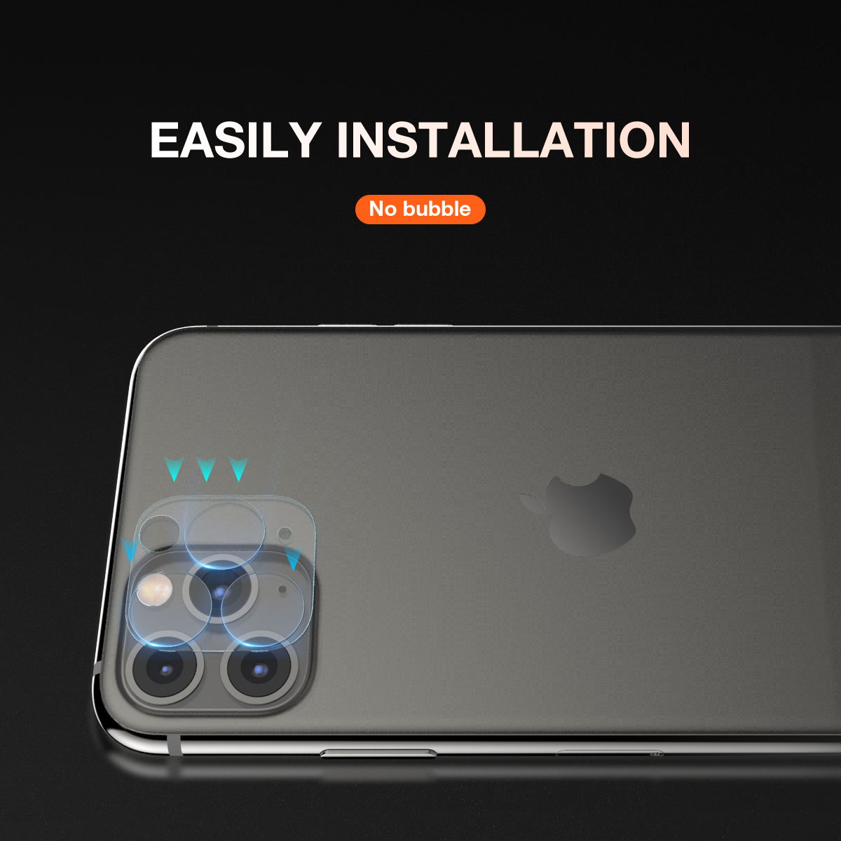 MAXSHIELD iPhone 11 Pro Full Coverage Camera Lens Tempered Glass Screen Protector