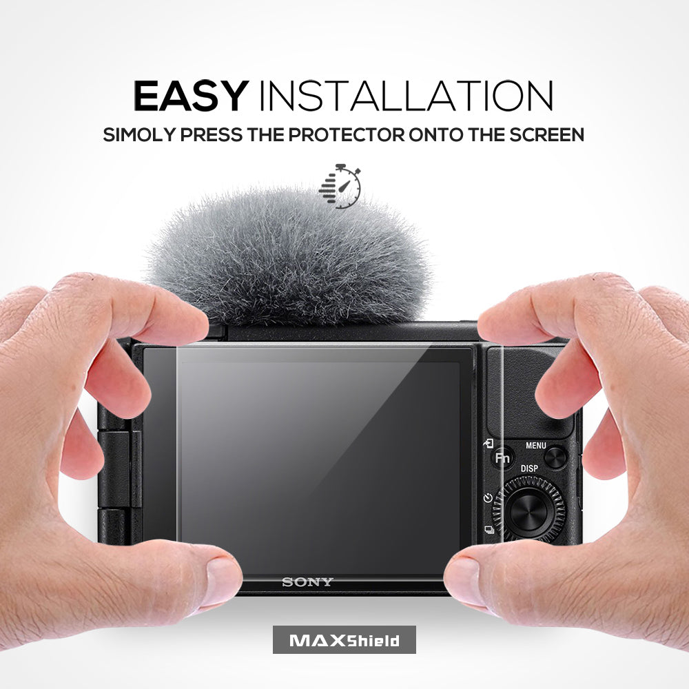 MAXSHEIL 9H Tempered Glass Screen Protector for Sony ZV-1/RX100/A7C