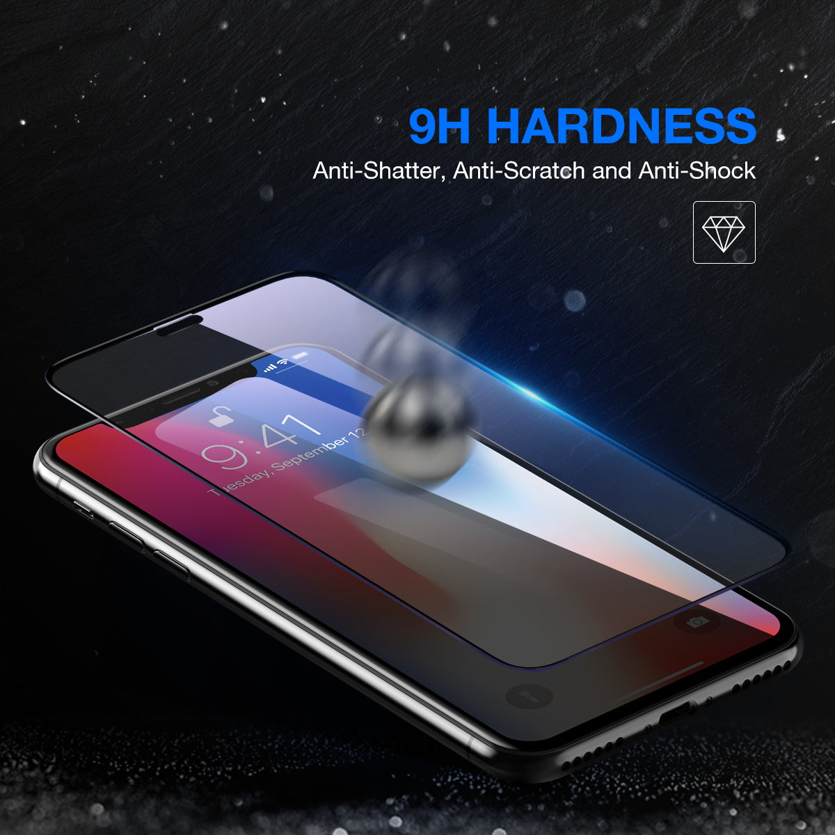 For iPhone XS MAX Full Coverage 9D 5D 9H Tempered Glass Screen Protector