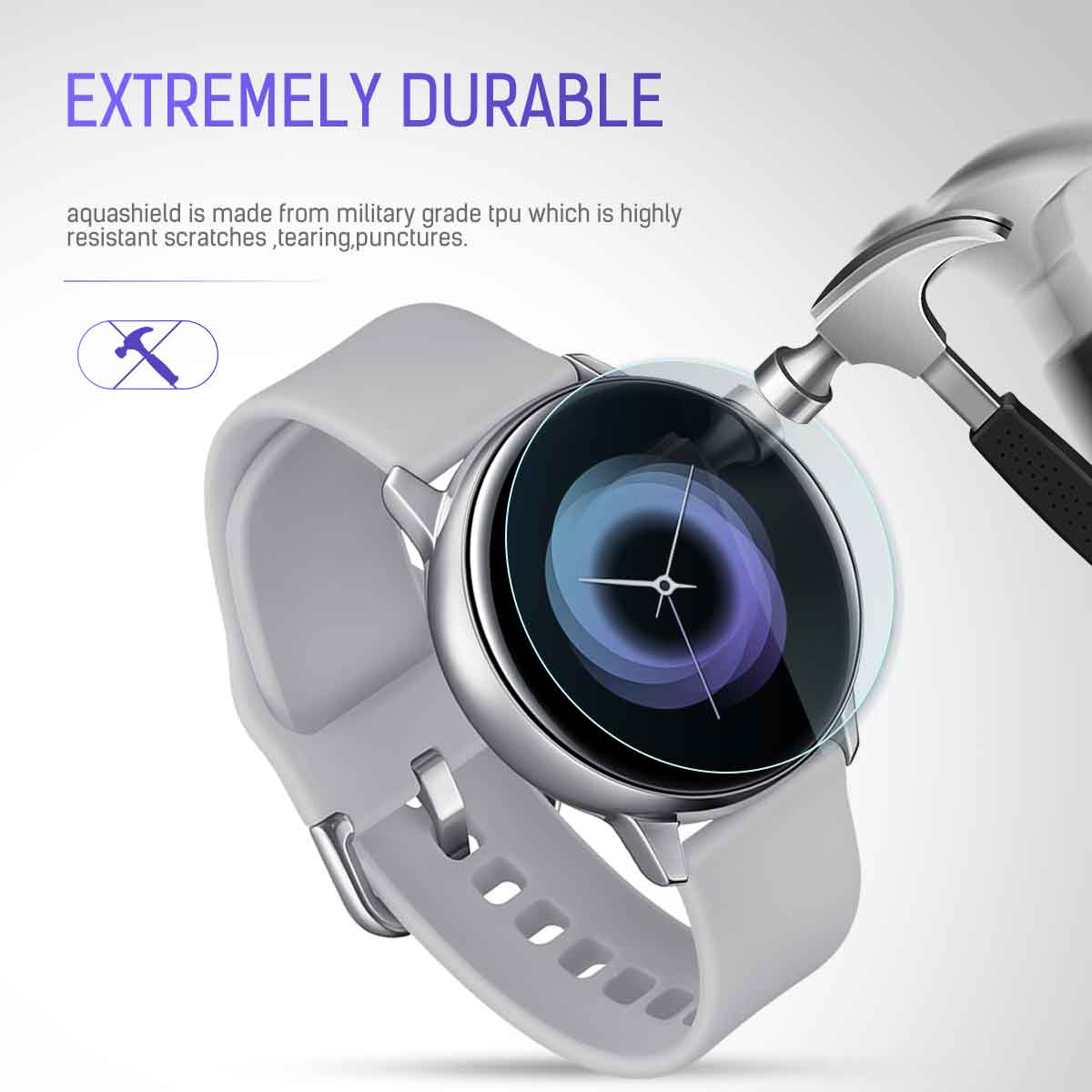 MaxShield Waterproof Screen Protector For Samsung Galaxy Active Watch