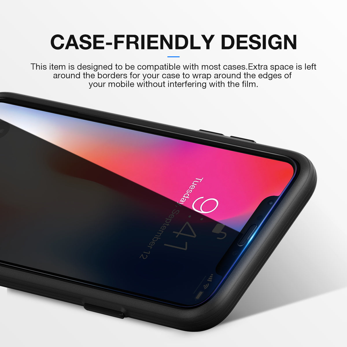 For iPhone XS MAX Full Coverage 9D 5D 9H Tempered Glass Screen Protector