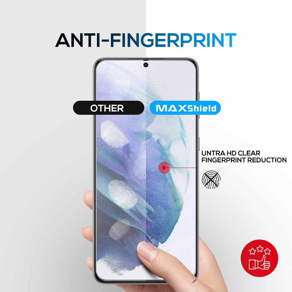 2 PCS Galaxy S21 Plus Screen Protector,Maxshield Tempered Glass Screen Protector