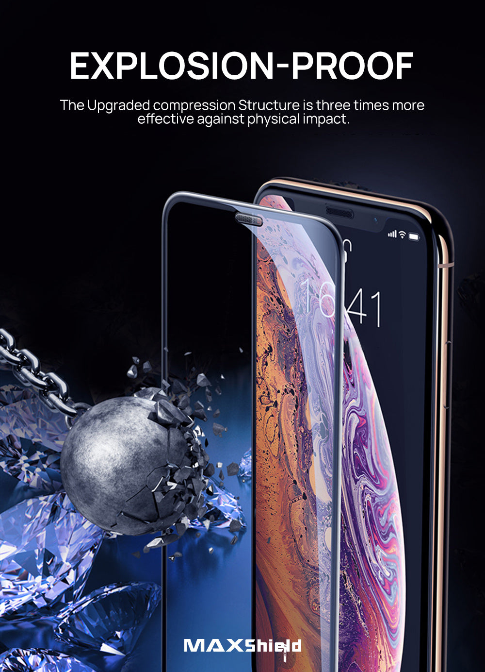 iPhone X Full Coverage Tempered Glass Screen Protector