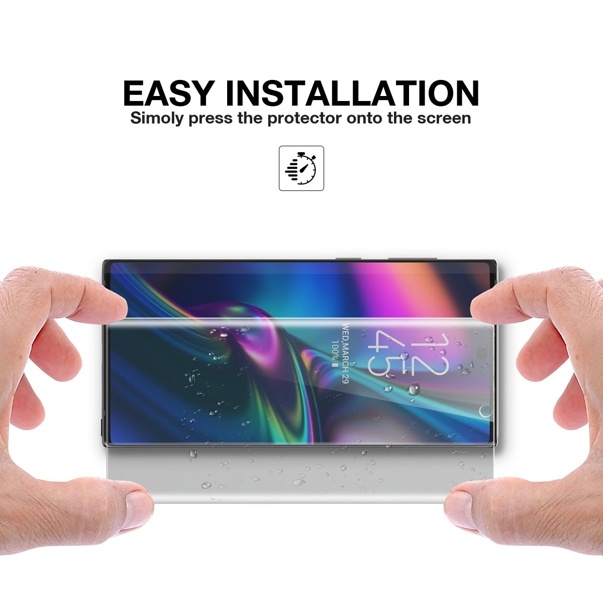 Anti Spy Privacy Film CaseFriendly Screen Protector For Galaxy Note 10 Plus