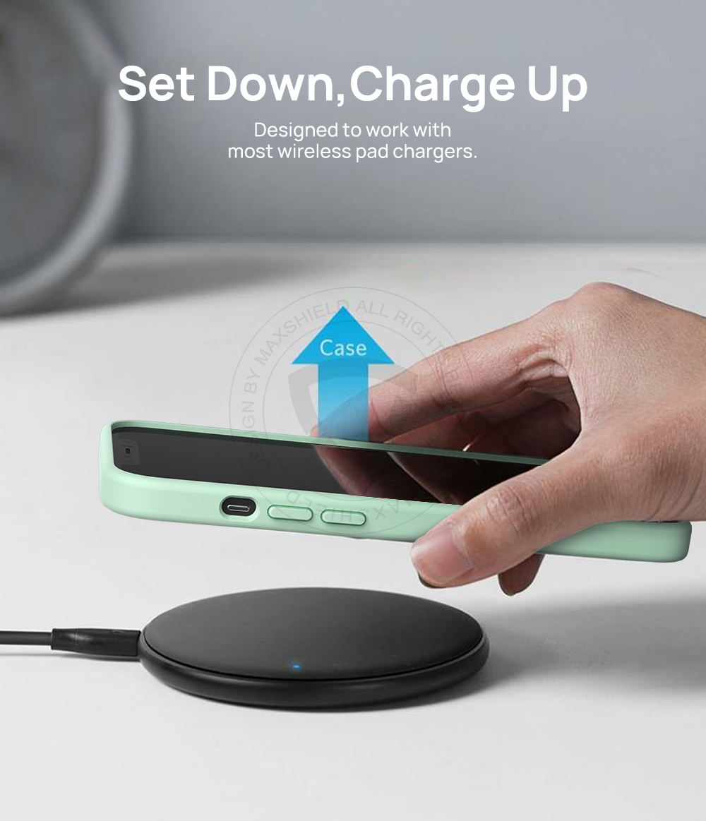 iPhone 12 Pro Max 6.7" Case MAXSHIELD Soft Liquid Silicone Shockproof Cover