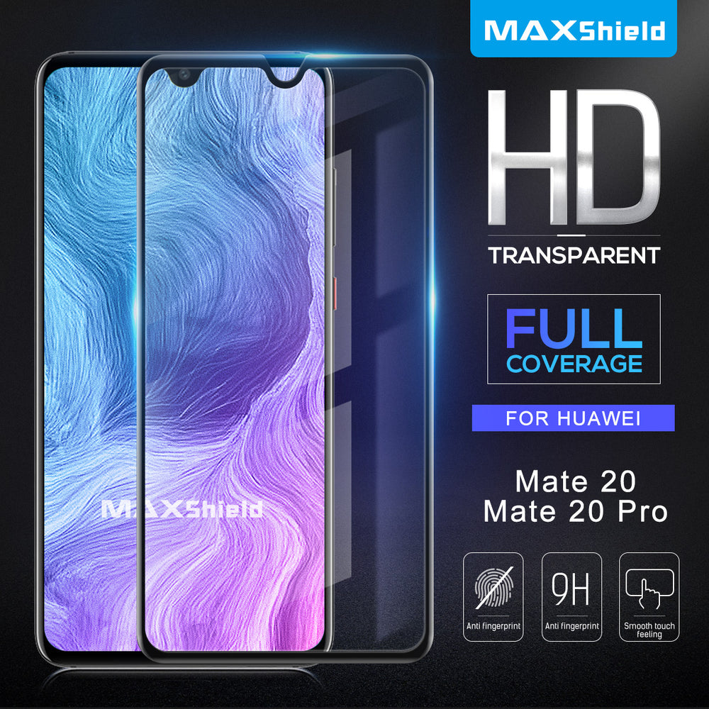 MAXSHIELD 3D Curved Tempered Glass Screen Protector For Huawei Mate 20 Pro