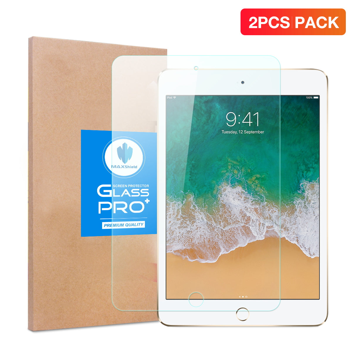 2 X Tempered Glass Screen Protector For Apple iPad Mini 4