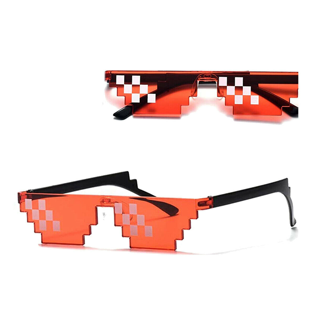 Thug Life Sunglasses With It 8 Bits Pixel Props Mosaic Fashion Goggles Glasses