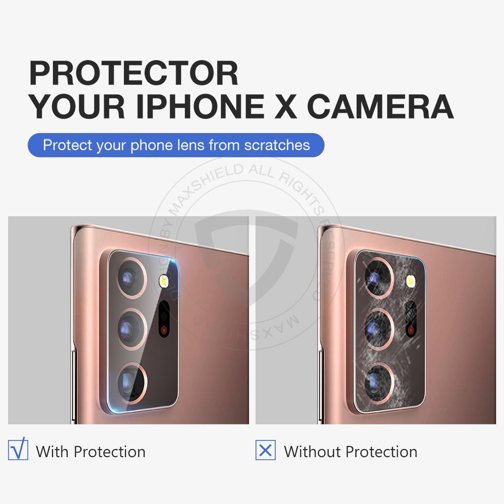 For Galaxy Note 20/Ultra 4G 5G MAXSHIELD Camera Lens Tempered Glass Protector