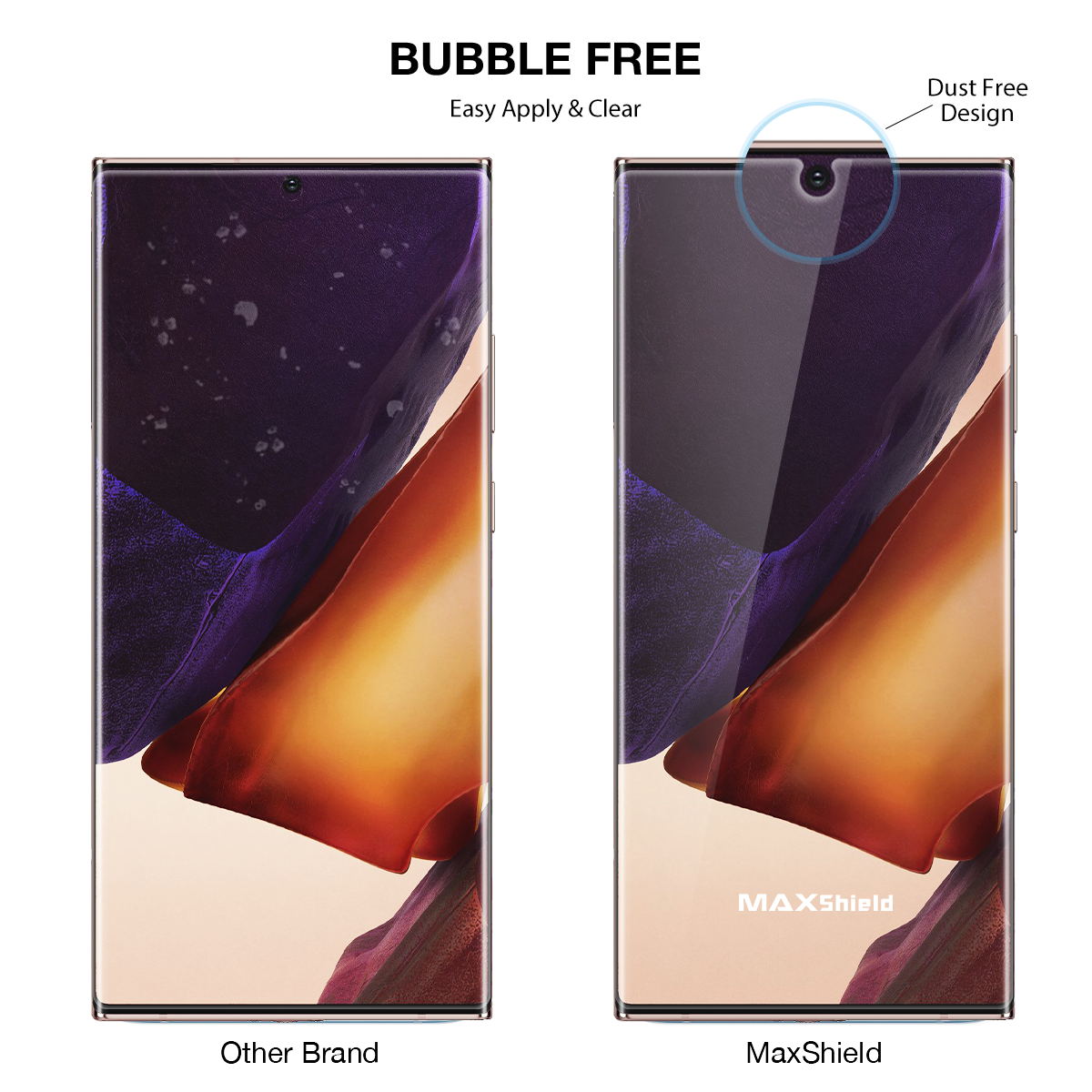 2X GALAXY NOTE 20 4G 5G MAXSHIELD Hydrogel Film Screen Protector