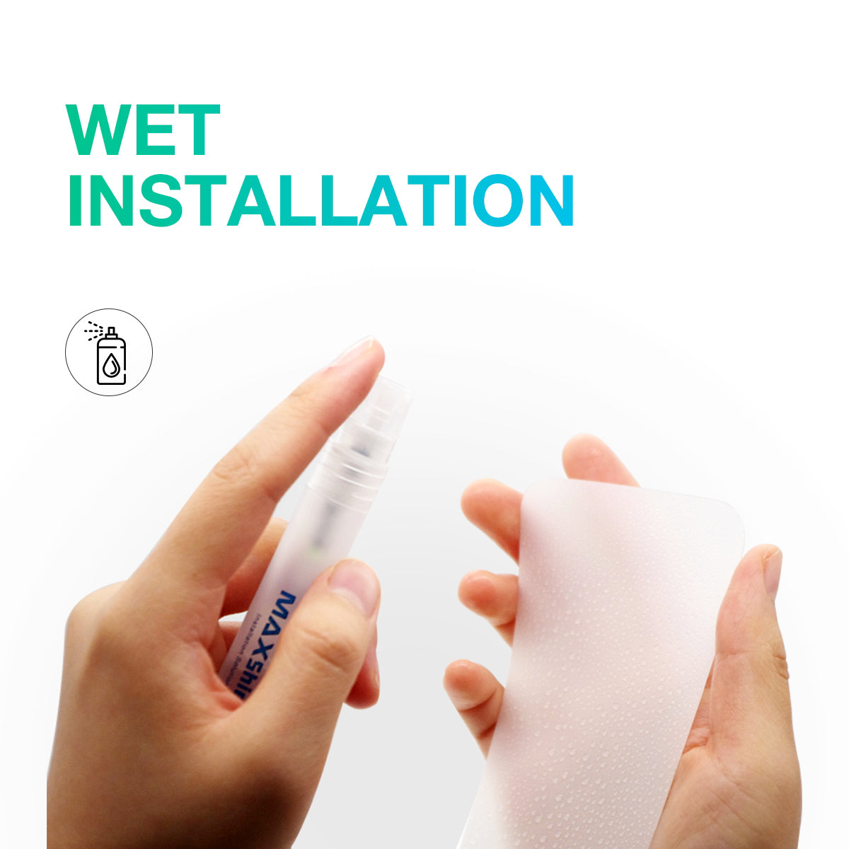 Huawei P30 Screen Protector, MaxShield HD Aqua Crystal Film Guard