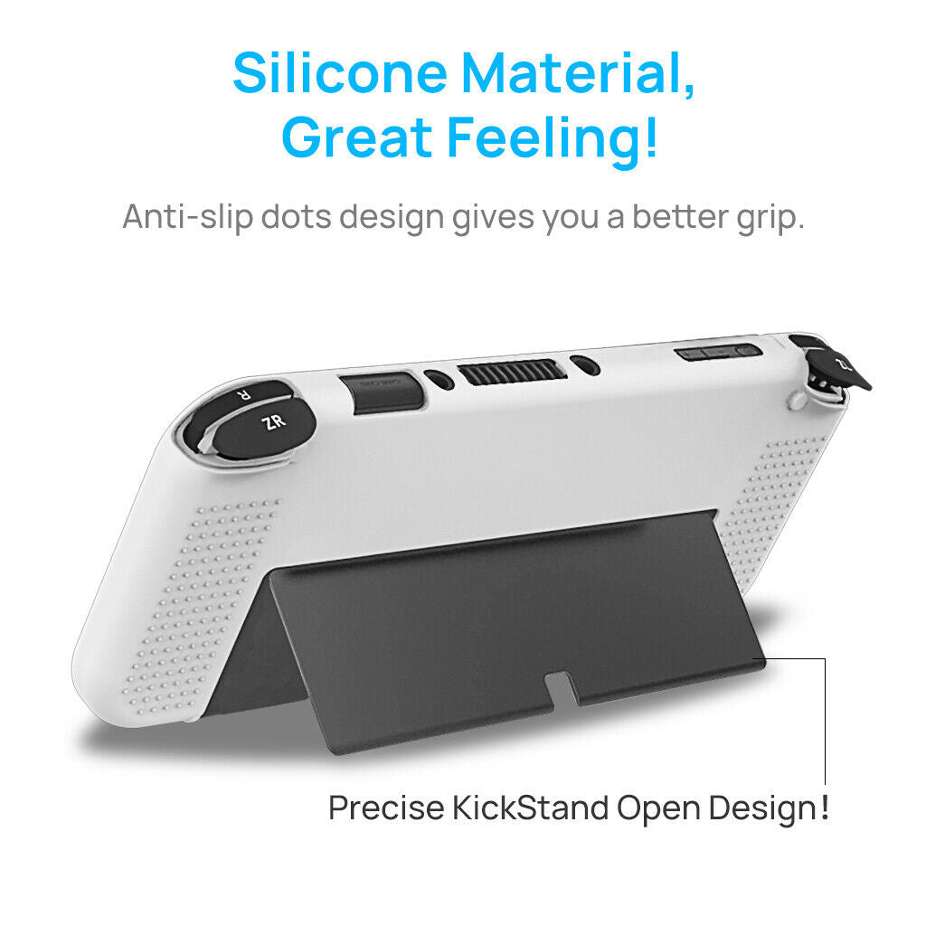 For Switch Nintendo OLED Console Silicone Case Slim Heavy Duty Shockproof Cover