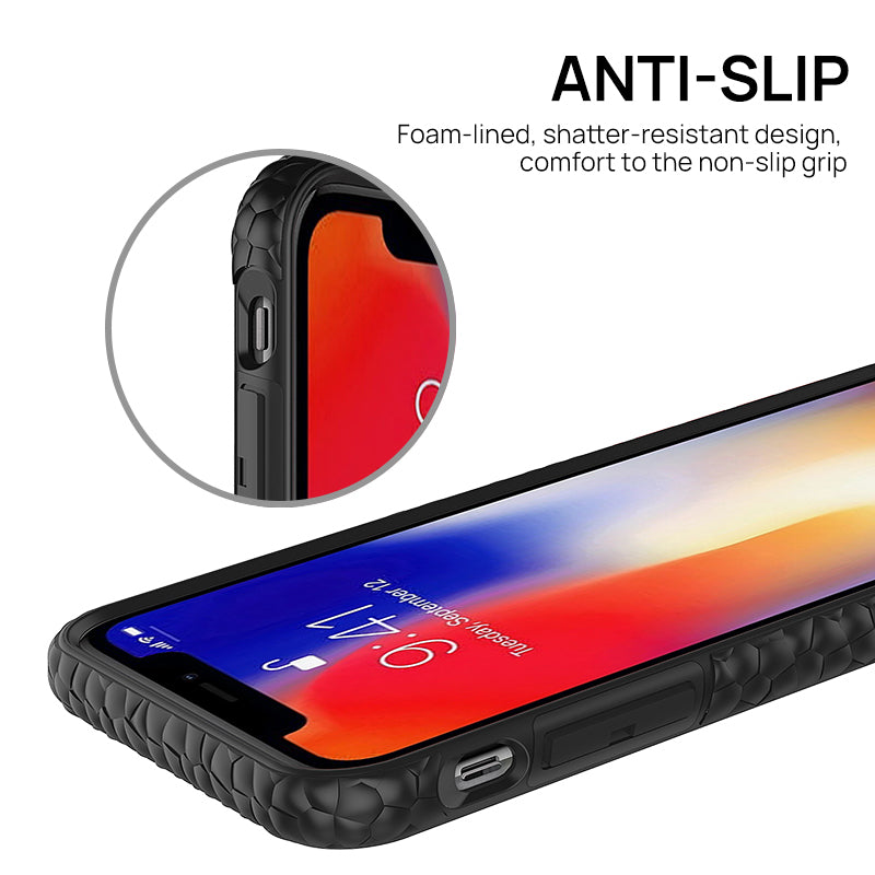 iPhone X Case, Heavy Duty Shockproof Slim Clear Protection Cover