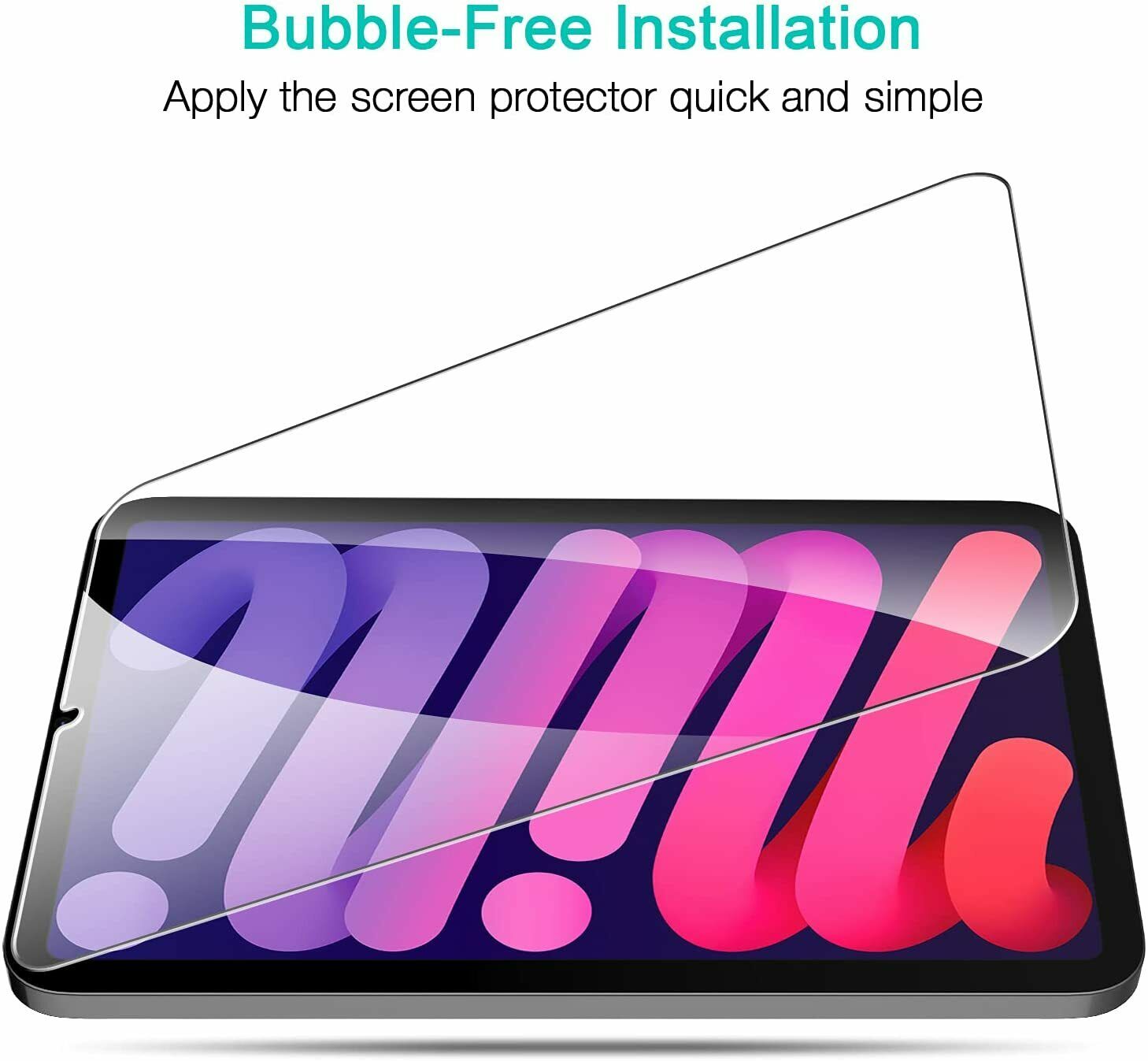 2X MAXSHIELD Fr Apple iPad Mini 6 8.3" 2021 Full Tempered Glass Screen Protector