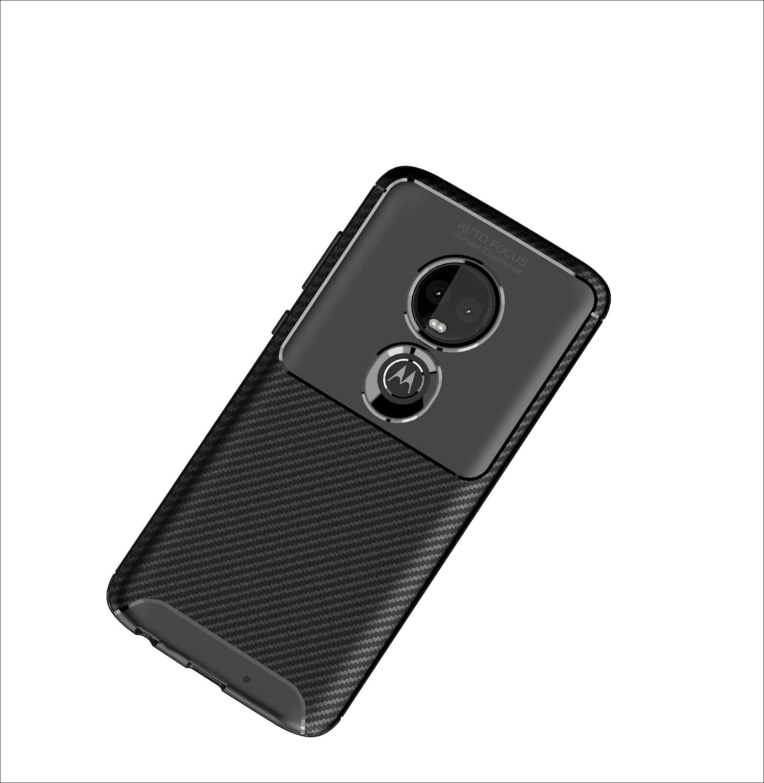 Motorola Moto G7 Shockproof Carbon Fiber soft Case Cover