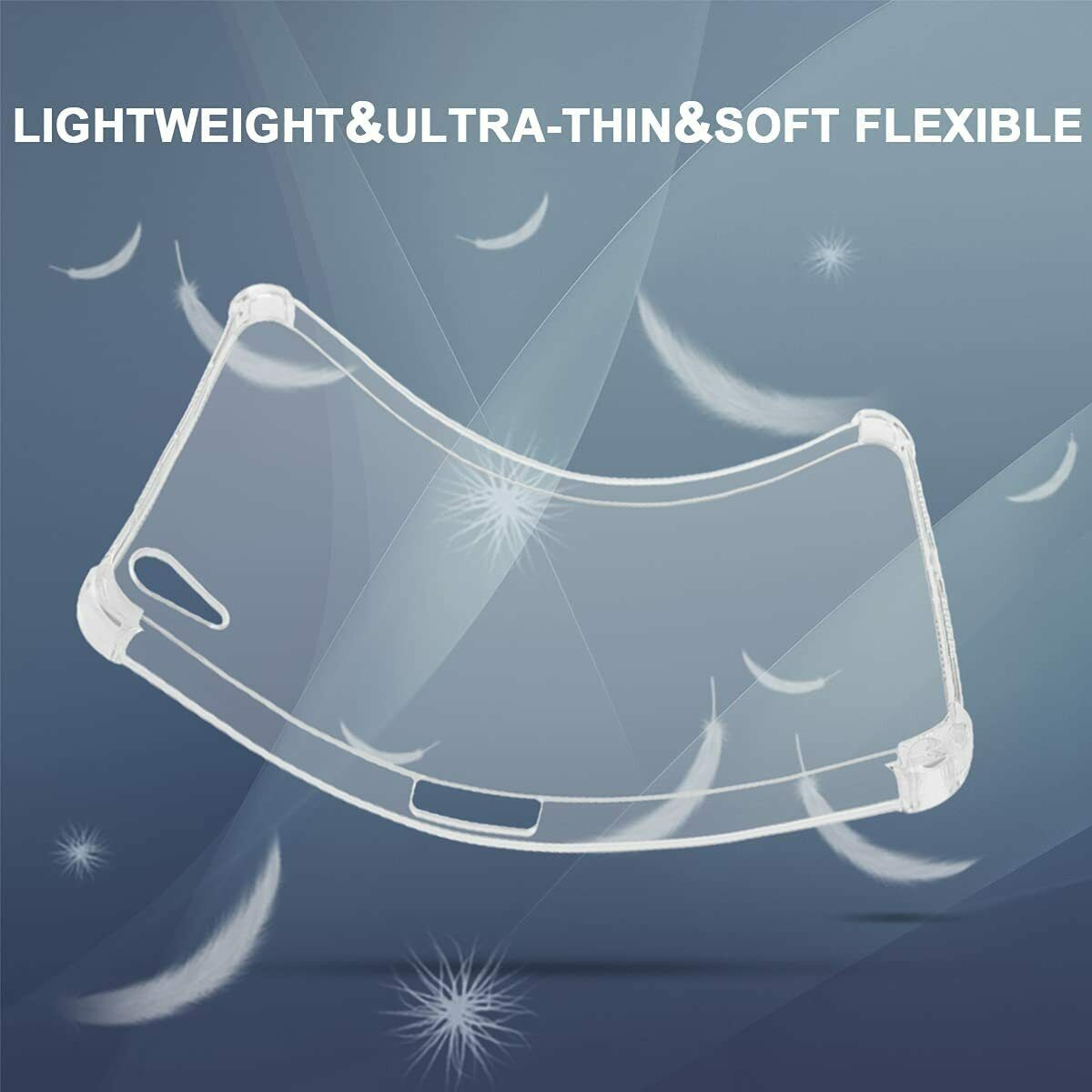 For iPad Mini 6 10.2" 9th Air 4 10.9" Clear Case Shockproof Slim Cover Pen Holder