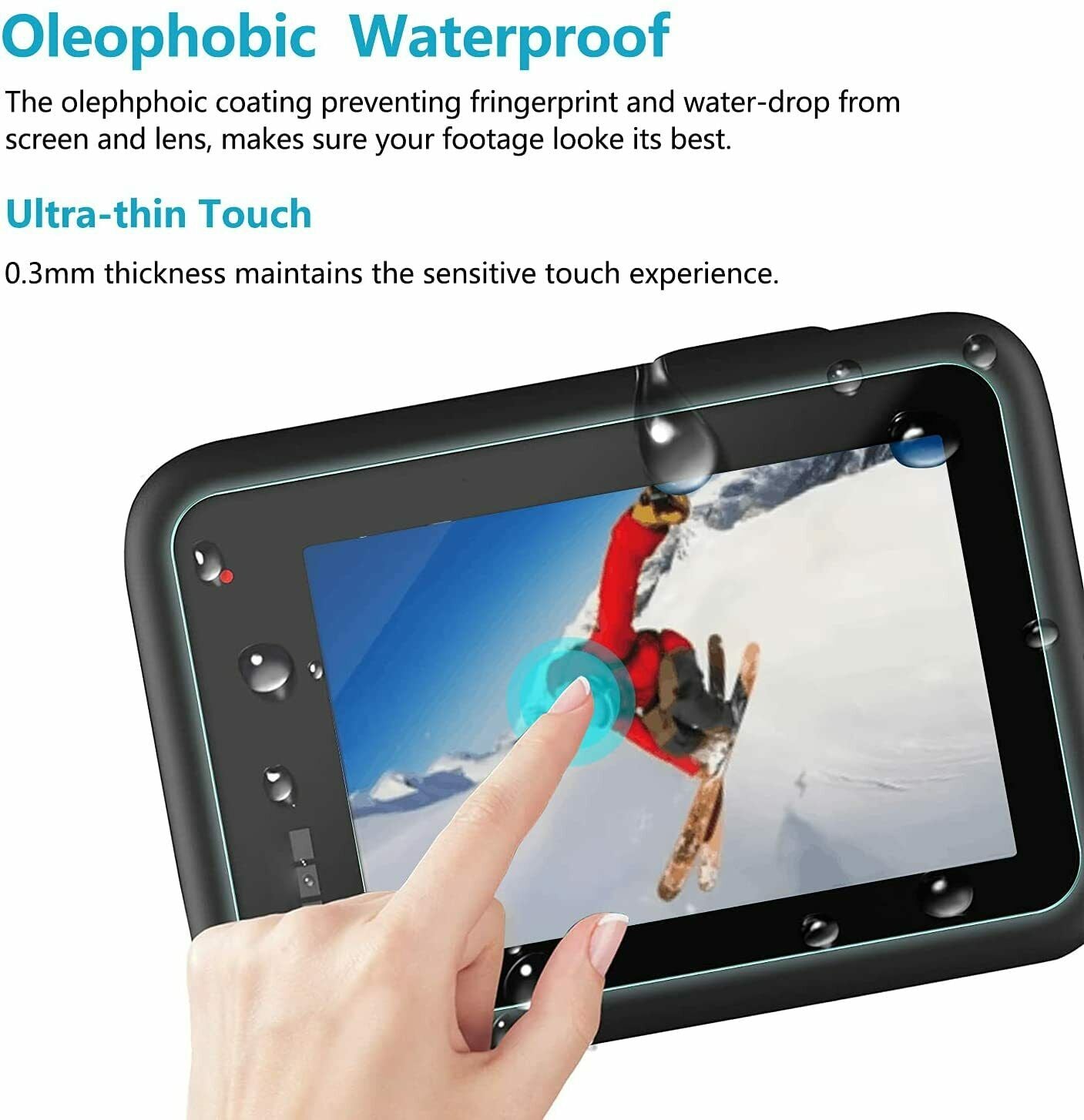 For GoPro Hero 10 9 Black Tempered Glass Camera Lens Screen protector Cover Cap