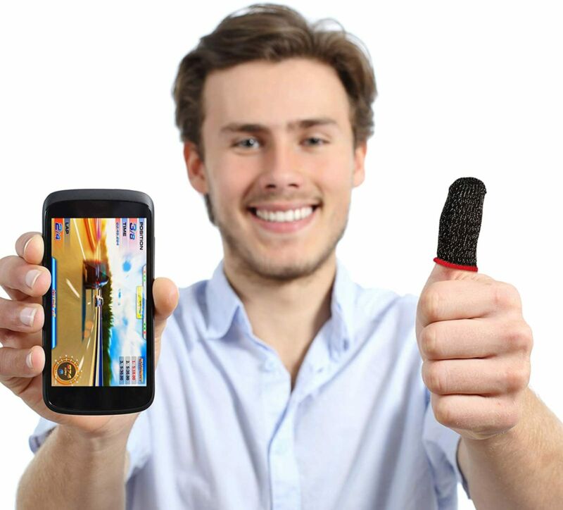 6/8/10 Mobile Finger Sleeve Gaming Game Controller Sweatproof Gloves Touchscreen