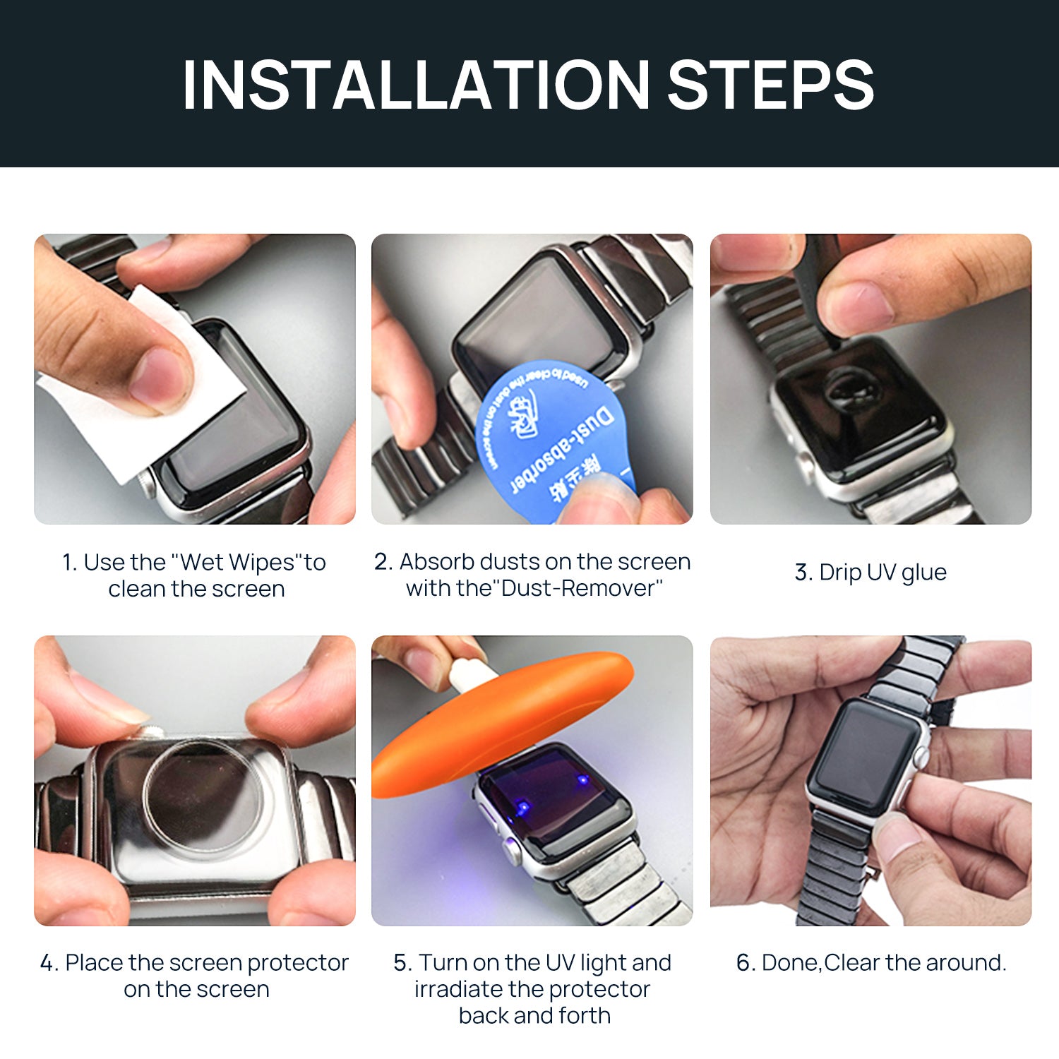 MaxShield Screen Protector for Apple Watch Series 1/2/3/4 40mm iWatch