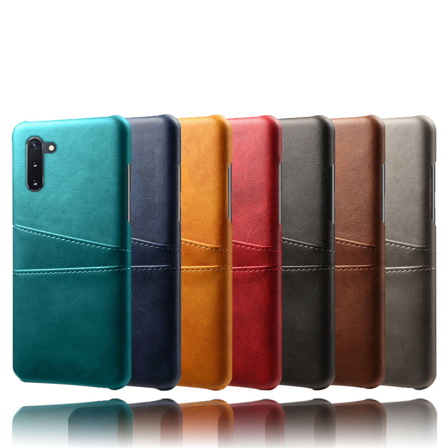 For Samsung Galaxy Note 10 Plus Leather Cards Wallet Case Cover