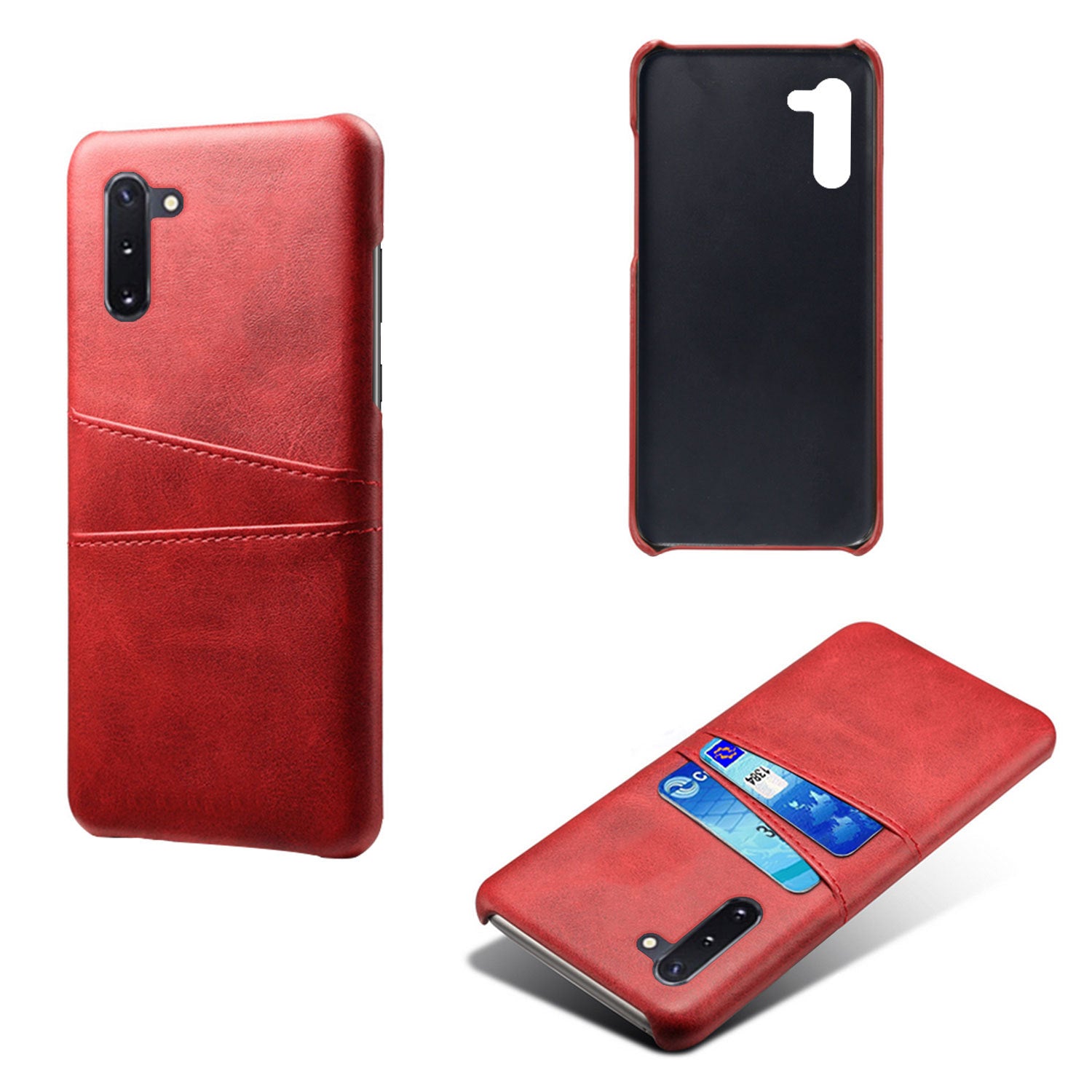 For Samsung Galaxy Note 10 Leather Cards Wallet Case Cover