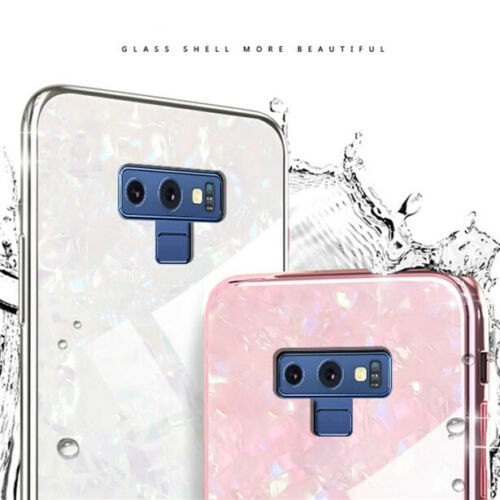 For Samsung S9 Case Luxury Tempered Glass Back Shockproof Cover-Black