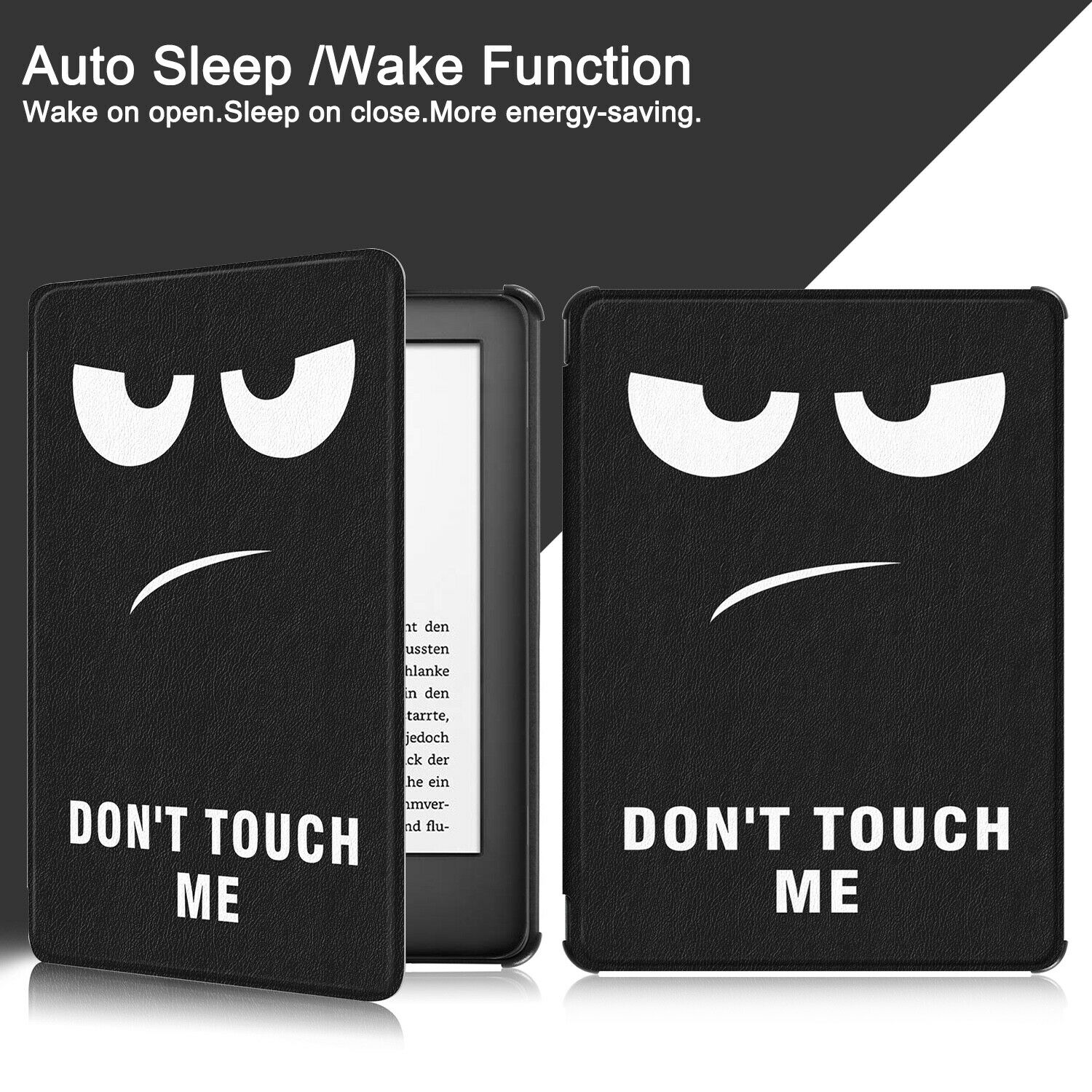 For New Amazon Kindle 2019 10th 6" Inch Case Smart Flip Leather Back Slim Cover-Don't Touch Me