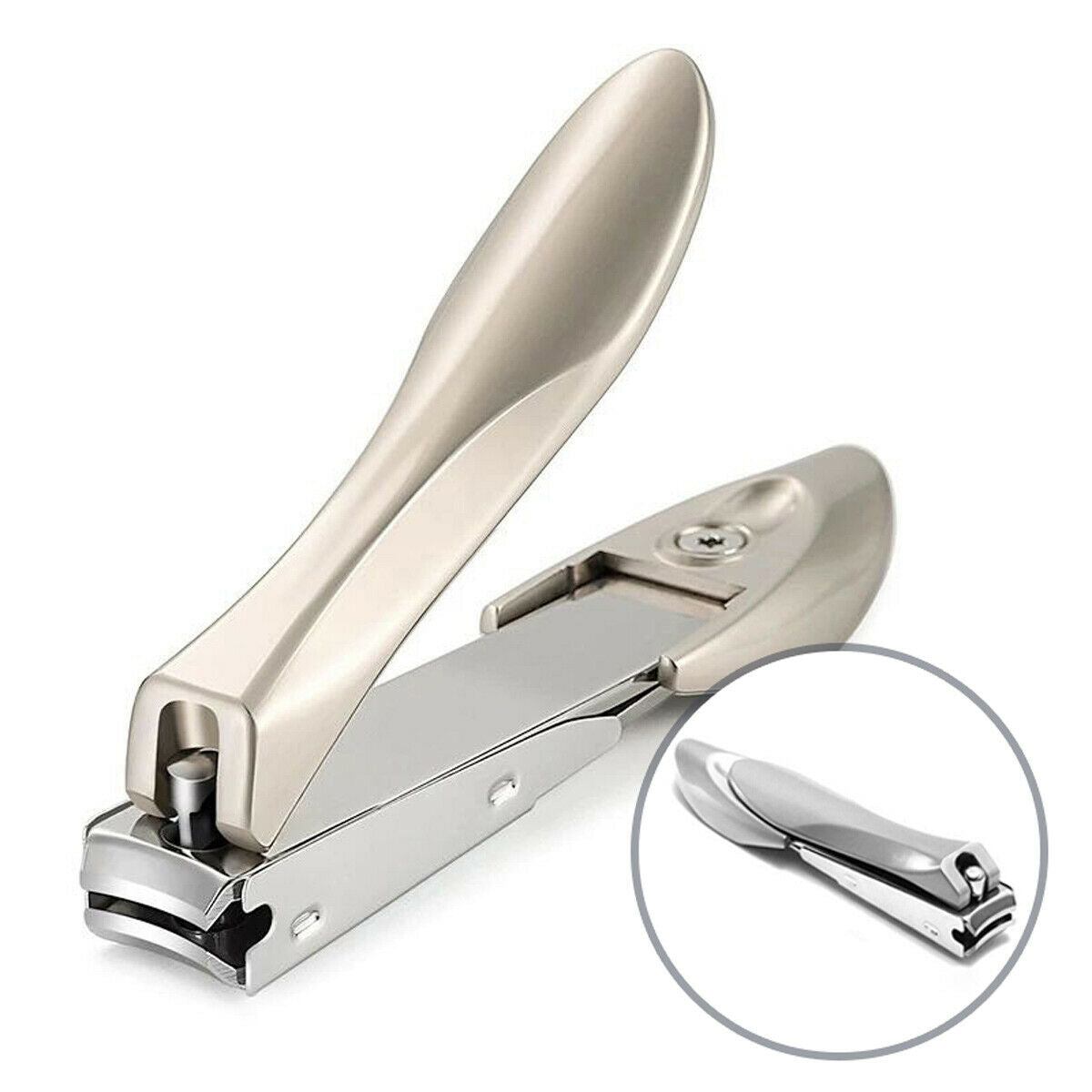 No Splash Toe Nail Clippers Nipper Pedicure Kit Heavy Duty For Thick Nail File