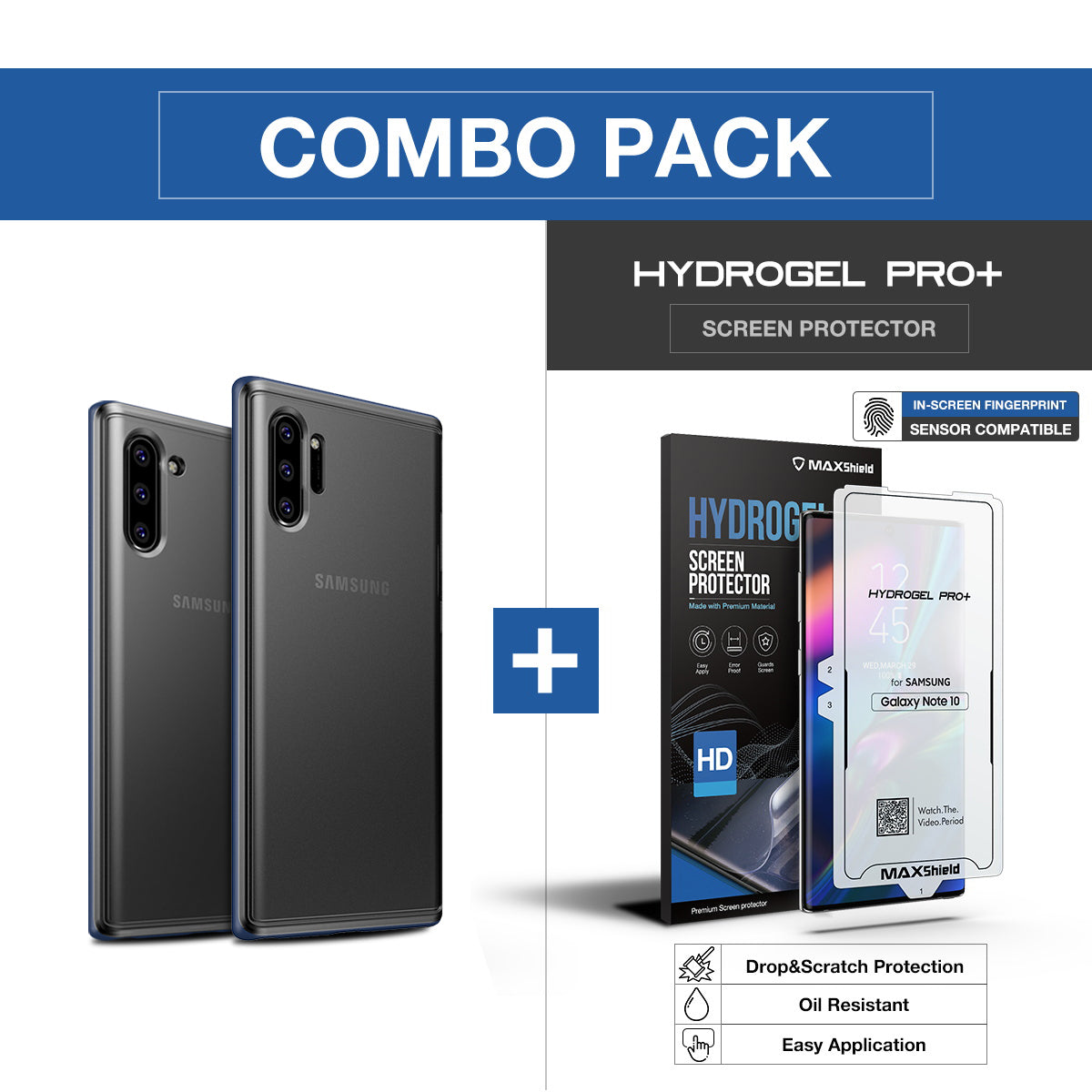 Galaxy Note 10 Case Rugged Armor Slim Shockproof Bumper Cover Samsung