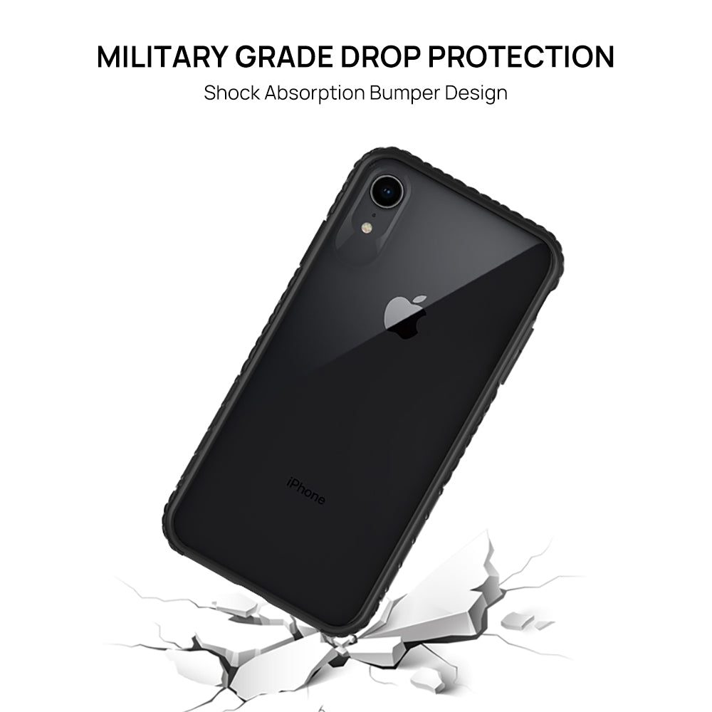 iPhone XS Case, Heavy Duty Shockproof Slim Clear Protection Cover