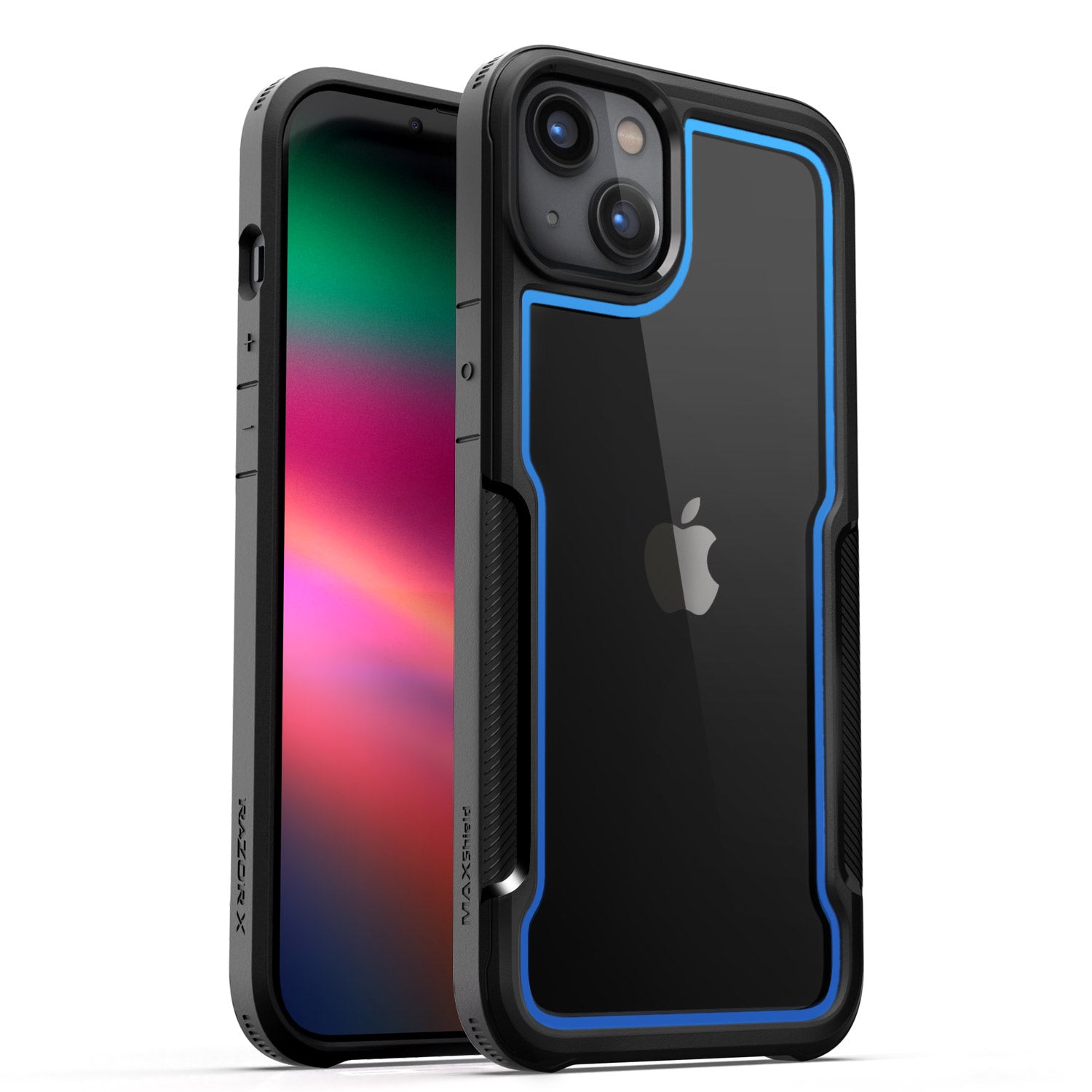 MAXSHIELD For iPhone 14 Pro 6.1inch Case，Heavy Duty Shockproof Clear Slim Clear Hard Case Cover