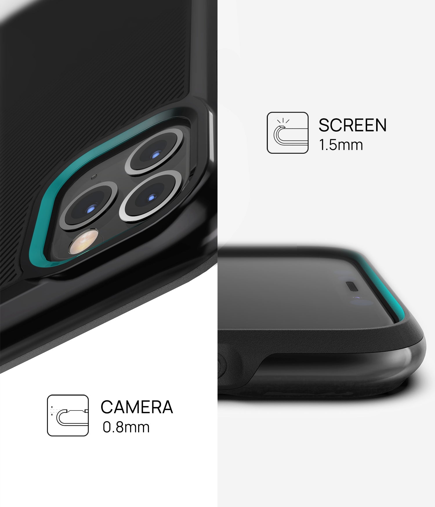 iPhone 11 Pro Max Case VERTECH Heavy Duty Shockproof Slim Clear Cover For Apple