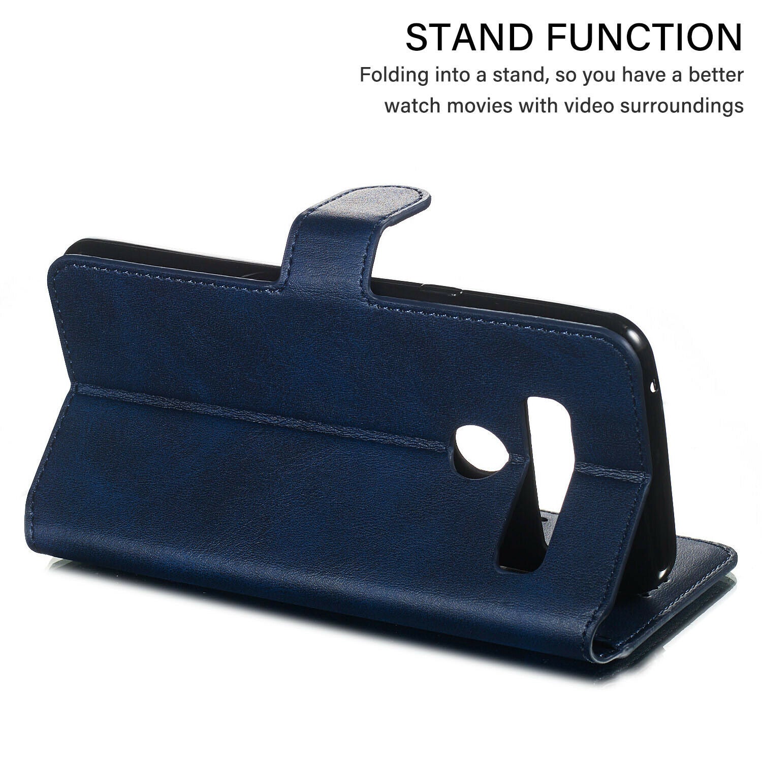 For LG K50 Luxury Wallet Leather Case Card Slots Cover