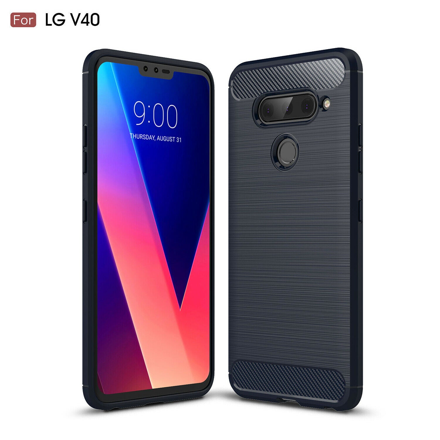 For LG V30 Phone Case Soft TPU Rubber Shockproof Slim Cover