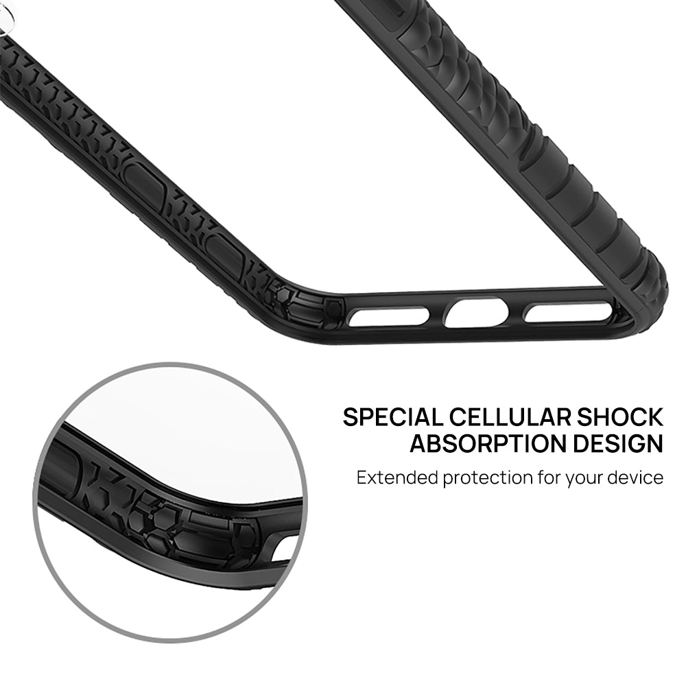 iPhone XS Case, Heavy Duty Shockproof Slim Clear Protection Cover