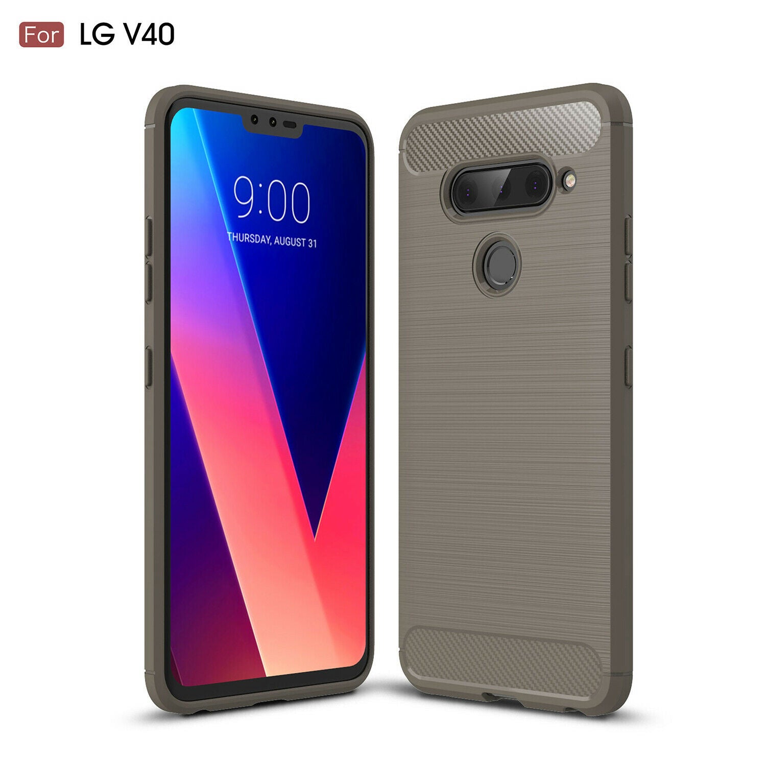 For LG V30 Phone Case Soft TPU Rubber Shockproof Slim Cover