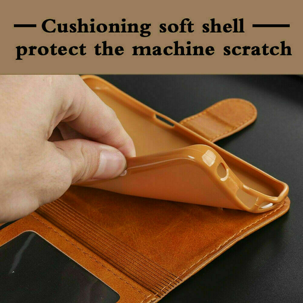 Galaxy A30 Wallet Leather Case Flip Magnetic Card Slot Cover-Grey