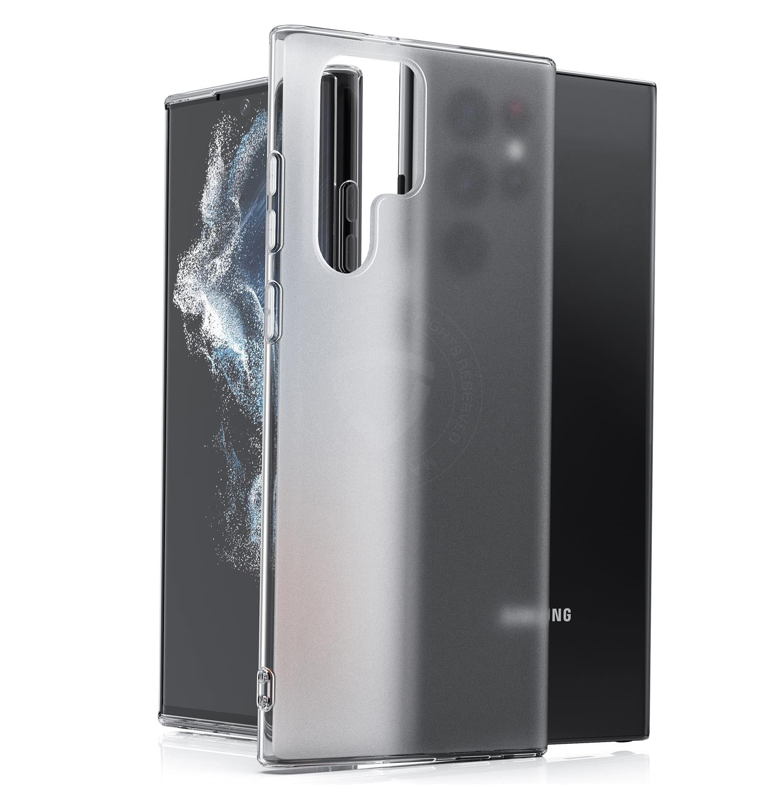 For Samsung Galaxy S22 Plus Ultra 5G Case Matte TPU Clear Slim Shockproof Cover