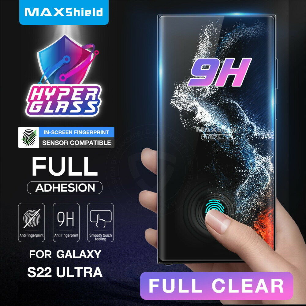 For Samsung Galaxy S22 Ultra Full Cover UV Tempered Glass Screen Protector