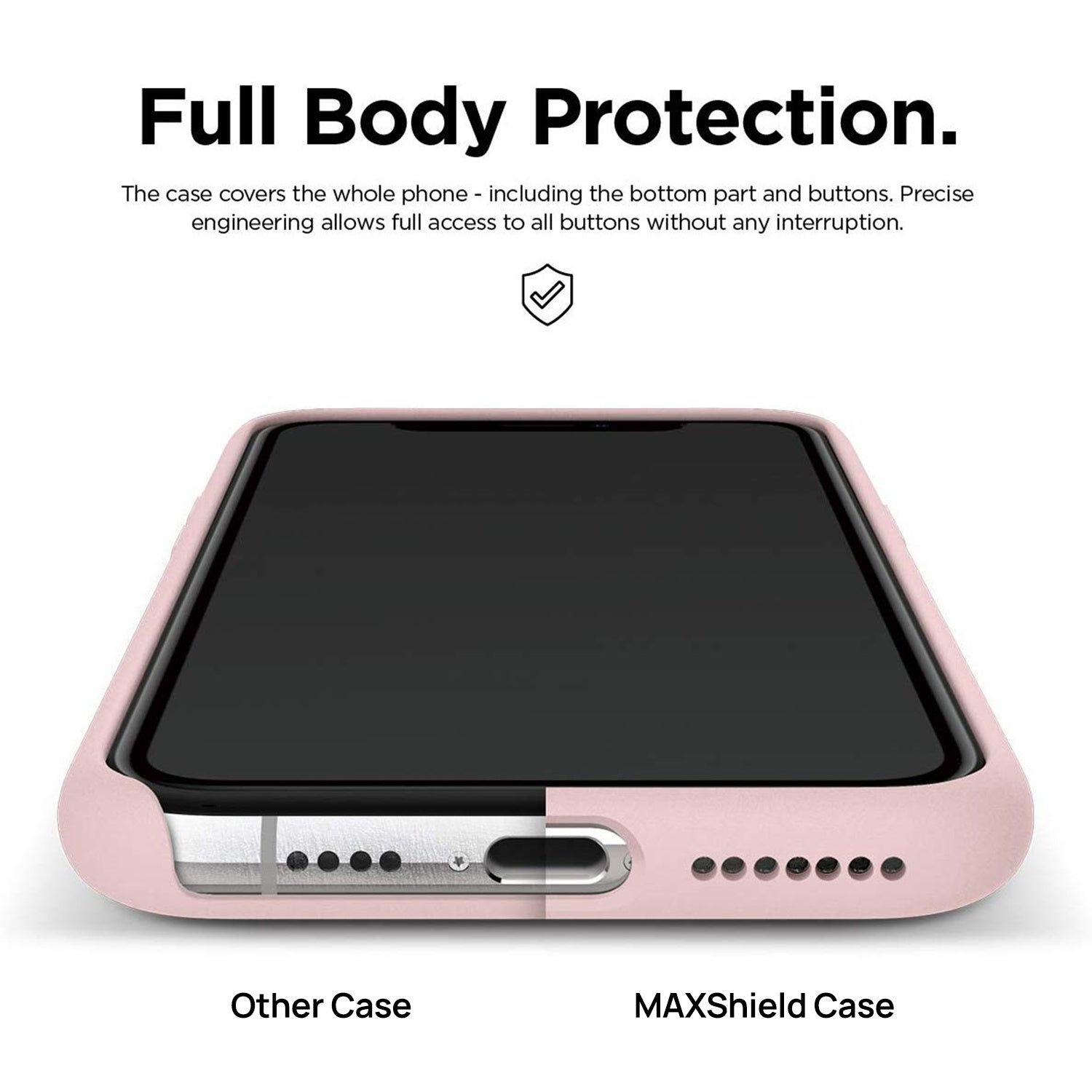 iPhone 11 Pro Case MAXSHIELD Thin Soft Silicone Shockproof Cover for apple