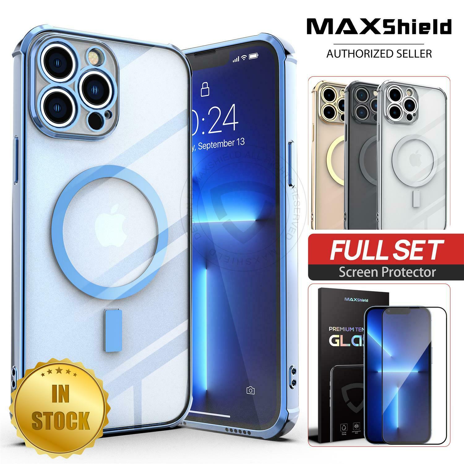 For iPhone 13 Pro Max Magnetic Mag Safe Case Slim Clear Bumper Shockproof Cover